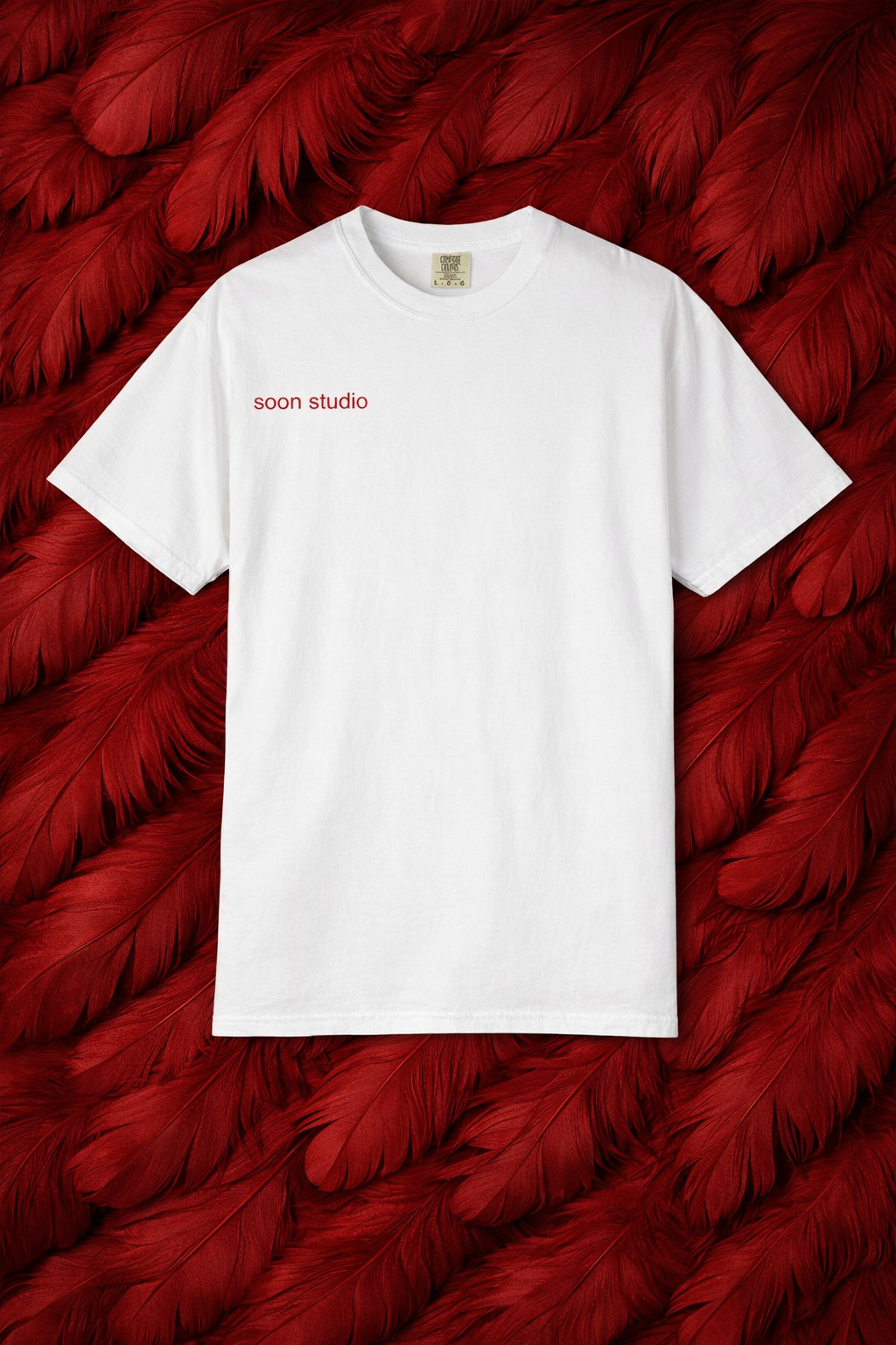 Soon Studio Tee – dark red blood
